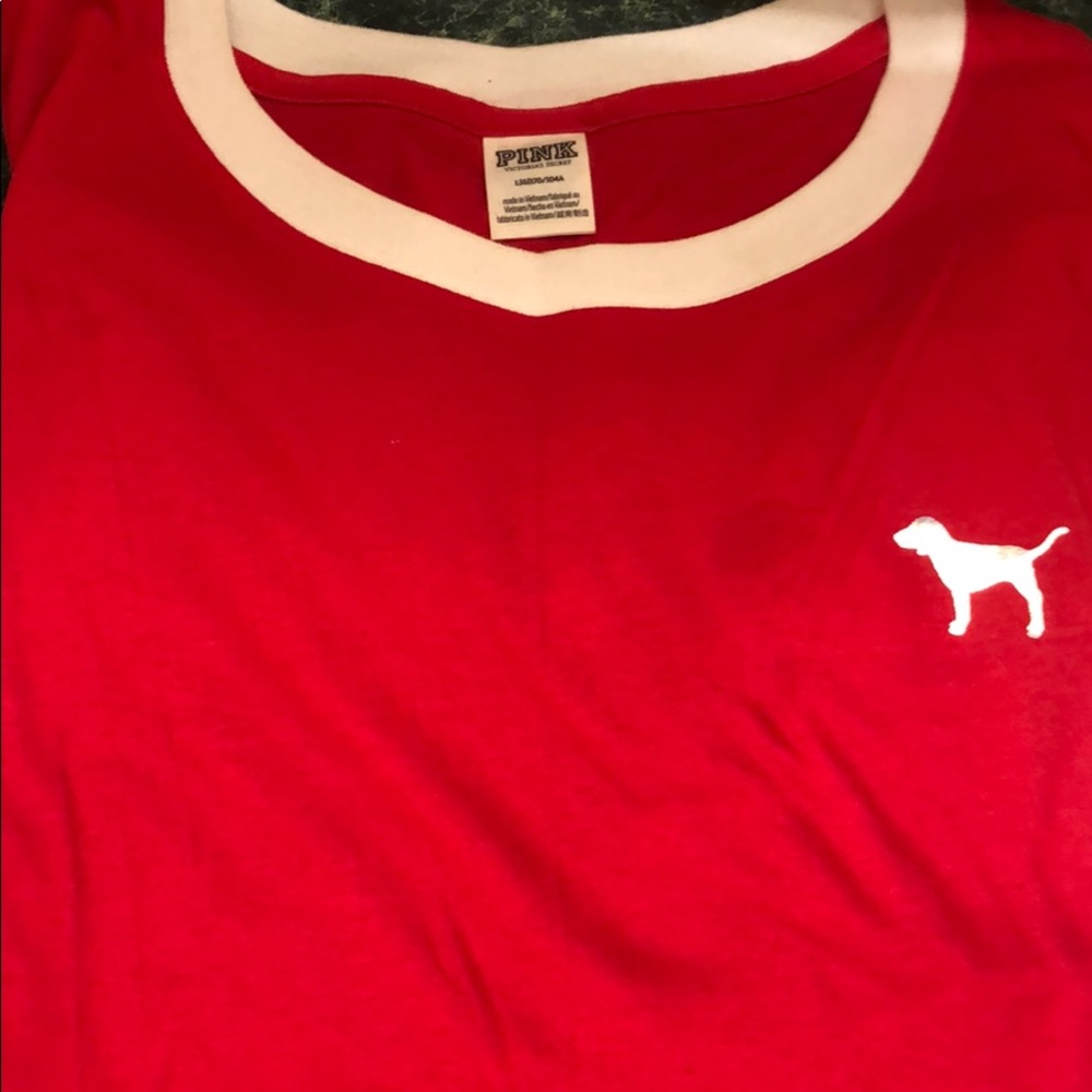 PINK red long sleeve shirt